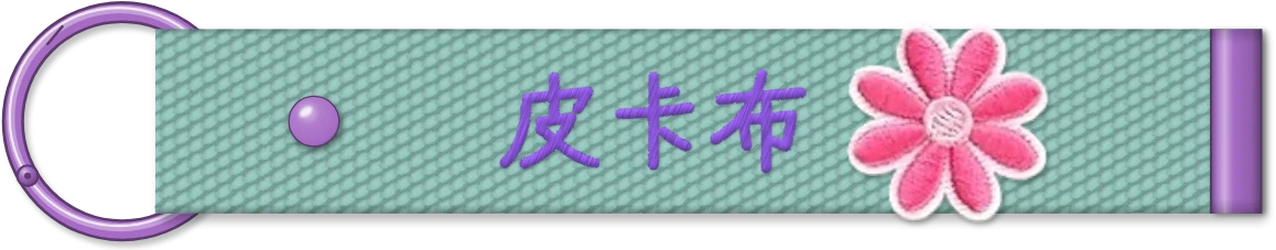 繽紛款織帶模板正面預覽